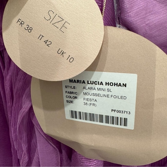 NWT Maria Lucia Hohan Alara Ruffled Minidress - Picture 10 of 16